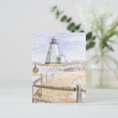 プリモーライトハウスウォーターカラー ポストカード (スタンド正面)