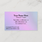 プリモ体操バー。2 – 体操コーチ 名刺 (裏面)