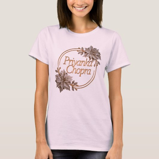 プリヤンカショプラボリウォッドTシャツ Tシャツ (正面)