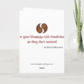 プリヤ – ペイズリー2プリントサンキューカード サンキューカード (裏面)