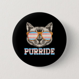 プリライドキャットプライドLGBTトランスジェンダー国旗のトランペット 缶バッジ