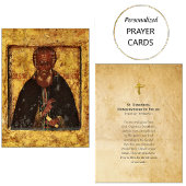 プリルキの聖デメトリオス、奇跡の働き手 祈祷カード プレイスカード