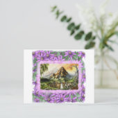 プリル花フレーム付きmnt ポストカード (スタンド正面)