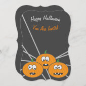 プリンさん！ハッピーハローウィン招待状 招待状 (正面/裏面)