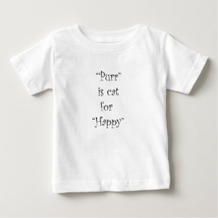 プリンは幸福のために猫である ベビーTシャツ