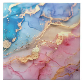 プリンクブルー金ゴールドグリッターマルブリード酸セラミックス タイル