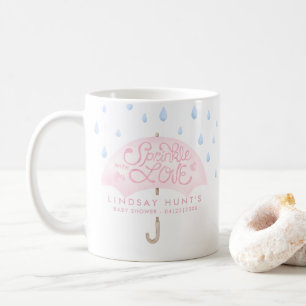 プリンク傘を振りかける赤ちゃんシャワー コーヒーマグカップ