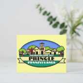 プリングルペンシルバニア州小さな町の記念はがき ポストカード (スタンド正面)