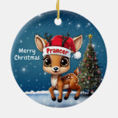 プリンサーベイビーシカ, 子鹿, 雌鹿, トナカイ🦌 🎄 セラミックオーナメント (裏面)
