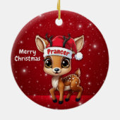 プリンサーベビーシカ, 子鹿, 雌鹿, トナカイ🦌 🎄 セラミックオーナメント (裏面)