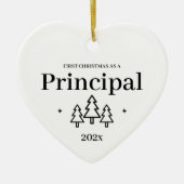 プリンシパル新しいジョブ初めてのクリスマスオーナメント セラミックオーナメント (正面)