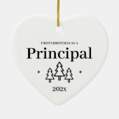 プリンシパル新しいジョブ初めてのクリスマスオーナメント セラミックオーナメント (裏面)