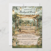 プリンシパル バックヤード ラスティック パーティ 招待状 (正面)