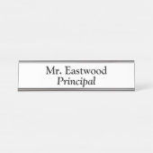 プリンシパル（白） デスクネームプレート (正面)