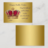 プリンスおむつラッフルチケット エンクロージャーカード (正面/裏面)