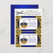 プリンスおむつラッフルチケット 招待状 (正面/裏面)