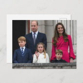 プリンスとウェールズプリンセスとその子ども ポストカード (正面/裏面)