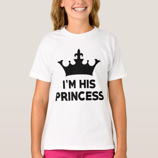 プリンスとプリンセスのシャツ Tシャツ (正面)