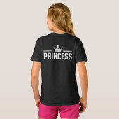 プリンスとプリンセスのシャツ Tシャツ (裏面フル)