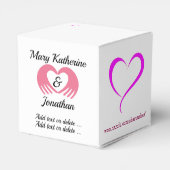 プリンスとプリンセス小さなお願い/ギフトボックス フェイバーボックス (裏面サイド)