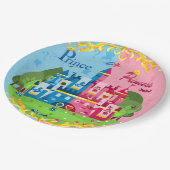 プリンスまたはプリンセス性別9"のプレート ペーパープレート (アングル)