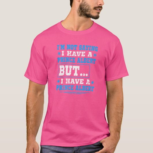 プリンスアルバートいけなピアス汚いユーモア Tシャツ (正面)