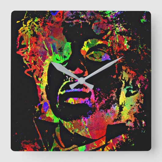 プリンスアート時計 スクエア壁時計 (正面)