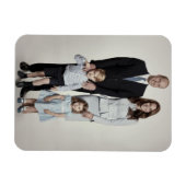 プリンスウィリアムと家族2017年12月様式化 マグネット (横)