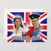 プリンスウィリアム&キャサリン葉書 ポストカード (正面/裏面)