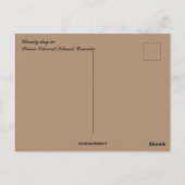 プリンスエドワード島のビーチの曇りの日 ポストカード (裏面)