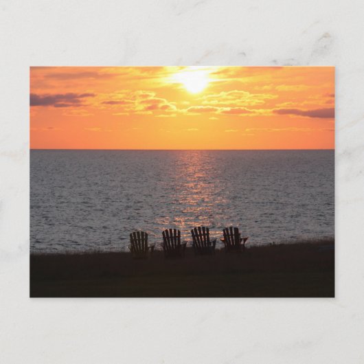 プリンスエドワード島の夕日 ポストカード (正面)