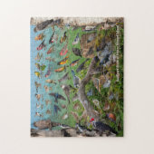 プリンスエドワード島の裏庭の鳥 ジグソーパズル (縦)