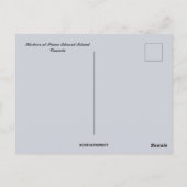 プリンスエドワード島カナダの港 ポストカード (裏面)