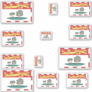 プリンスエドワード島フラッグスグラフィック シール