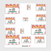 プリンスエドワード島フラッグスグラフィック シール (シート)