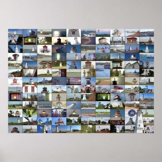 プリンスエドワード島ポスターの灯台 ポスター (正面)