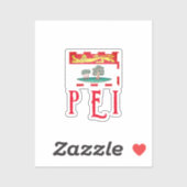 プリンスエドワード島国旗 シール (シート)