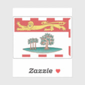 プリンスエドワード島国旗 シール (シート)