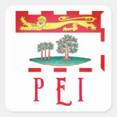 プリンスエドワード島国旗 スクエアシール (正面)