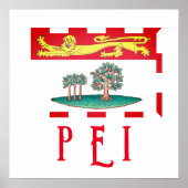 プリンスエドワード島国旗 ポスター (正面)