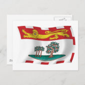 プリンスエドワード島国旗 ポストカード (正面/裏面)