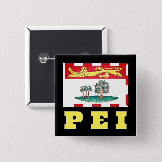 プリンスエドワード島国旗 缶バッジ (正面&裏面)