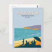 プリンスエドワード島国立公園ビーチヴィンテージ ポストカード (正面/裏面)