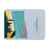 プリンスエドワード島国立公園ビーチヴィンテージ マグネット (横)