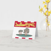 プリンスエドワード島州旗 カード (黄色い花)