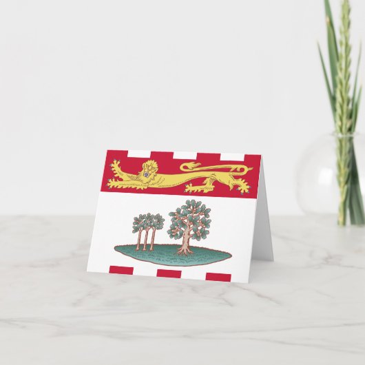 プリンスエドワード島州旗 カード (正面)