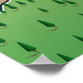 プリンスエドワード島、カナダの地図。 ポスター (角)