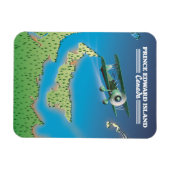 プリンスエドワード島、カナダの地図。 マグネット (横)