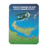 プリンスエドワード島、カナダの地図。 マグネット (縦)