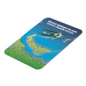 プリンスエドワード島、カナダの地図。 マグネット (左側)